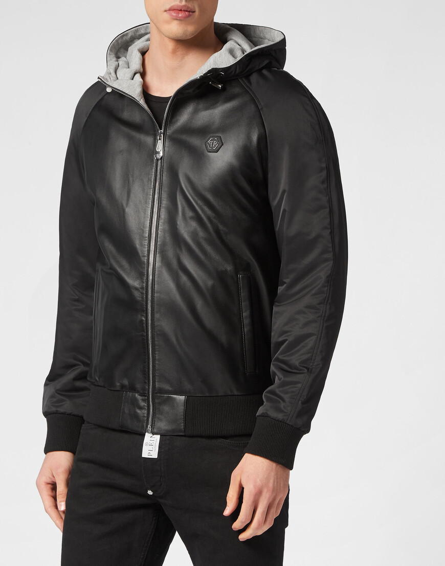 

Кожаная Куртка Philipp Plein, Черный