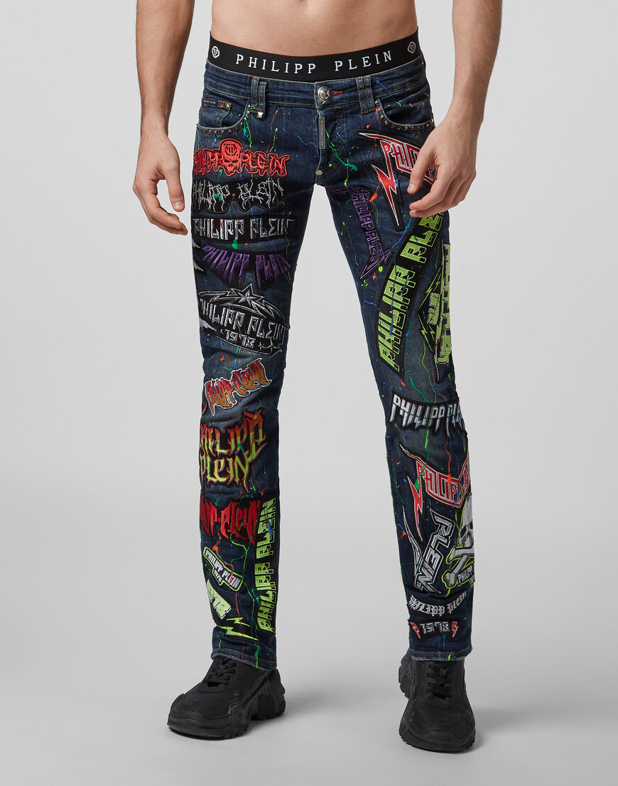 

Джинсы Прямые Philipp Plein, Синий