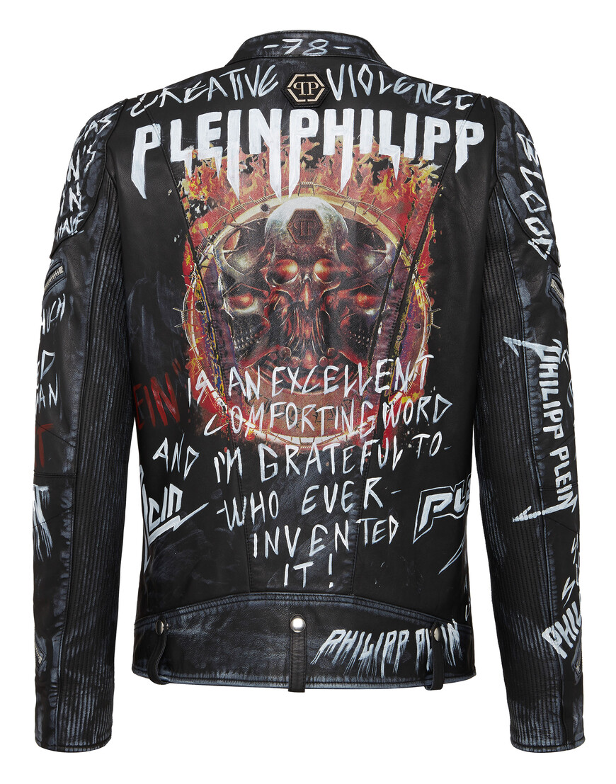 

Кожаная Куртка Philipp Plein, Черный