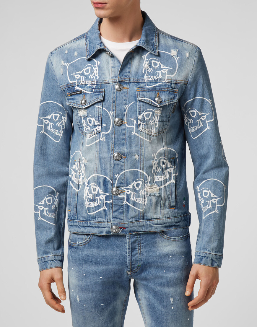 

Джинсовая Куртка Philipp Plein, Голубой
