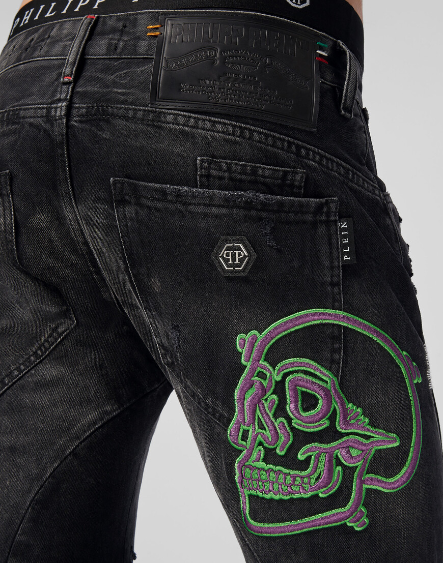 джинсы зауженные  F20C-MDT2269-PDE004N_10go со скидкой