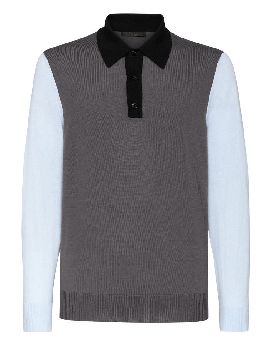 поло с длинным рукавом  WAAC-MKK0189-BKN001N_7207 по акции