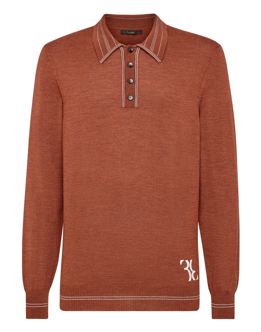 поло с длинным рукавом  OAAC-MKK0192-BKN001N_04 по акции