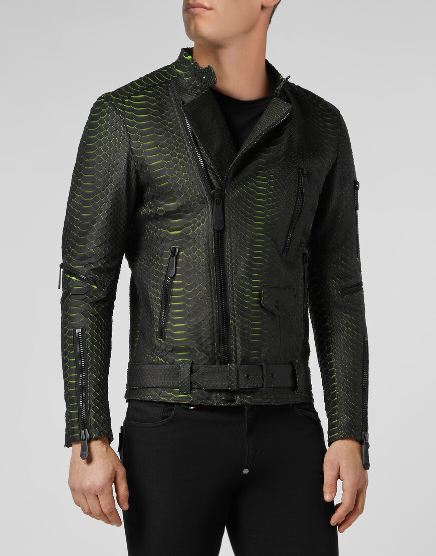 

Кожаная Куртка Philipp Plein, Черный