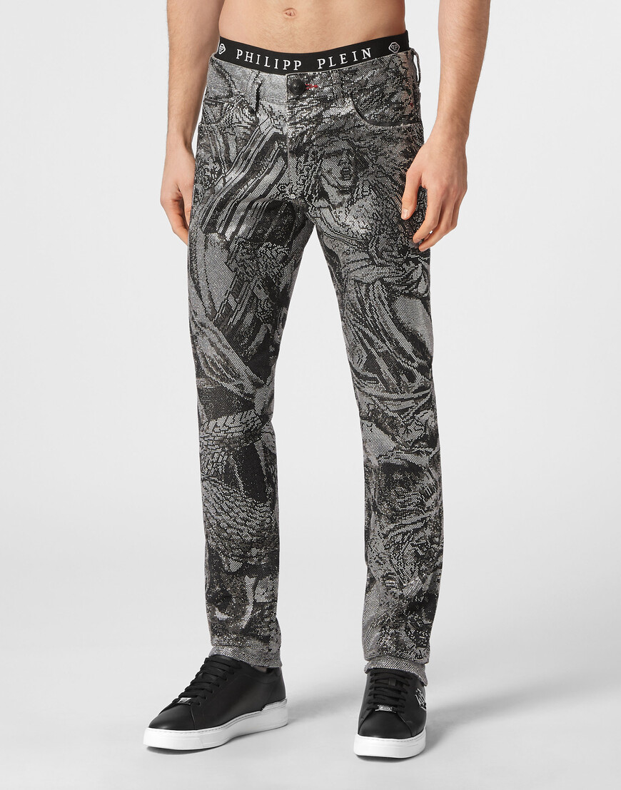 

Джинсы Прямые Philipp Plein, Серый