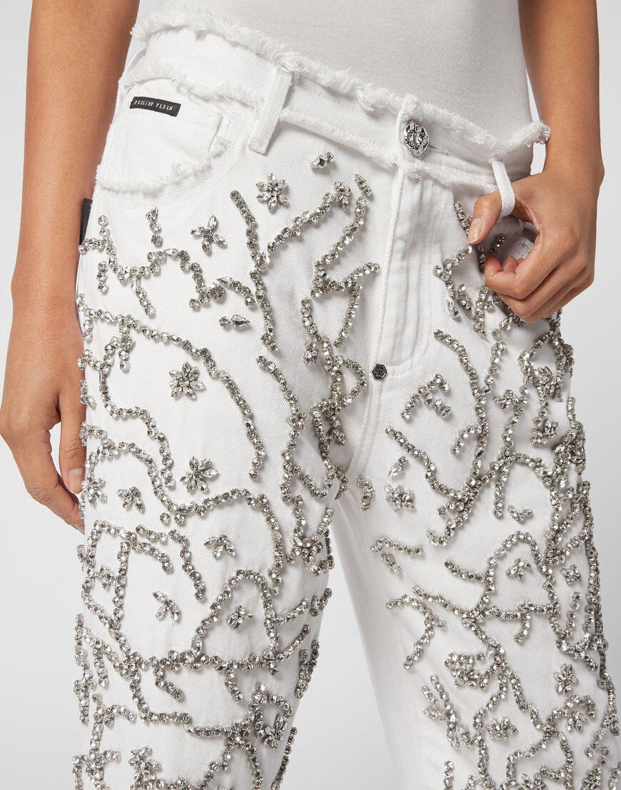 джинсы с высокой посадкой  PACC-WDT2296-PDE004N_01SO со скидкой