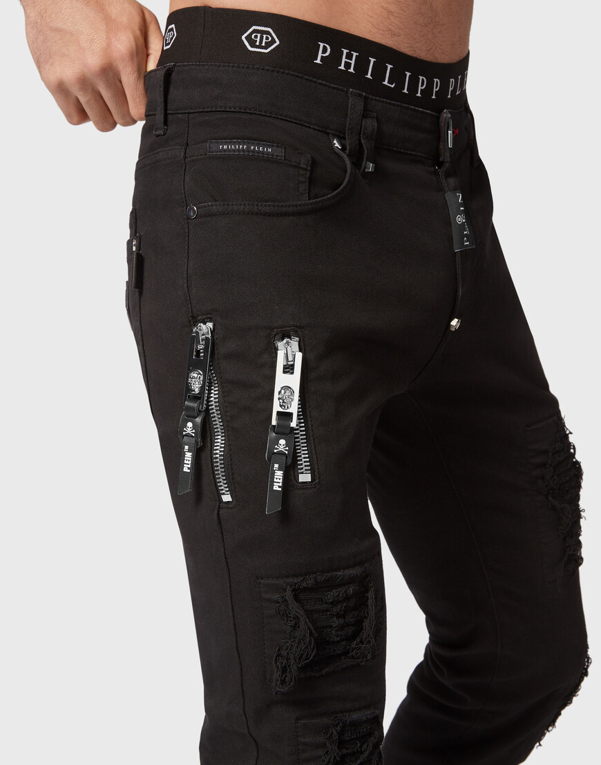 джинсы зауженные  PACC-MDT3525-PDE004N_10BW со скидкой