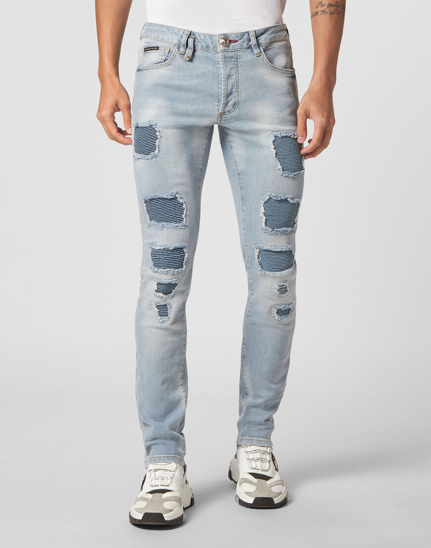 

Джинсы Прямые Philipp Plein, Голубой