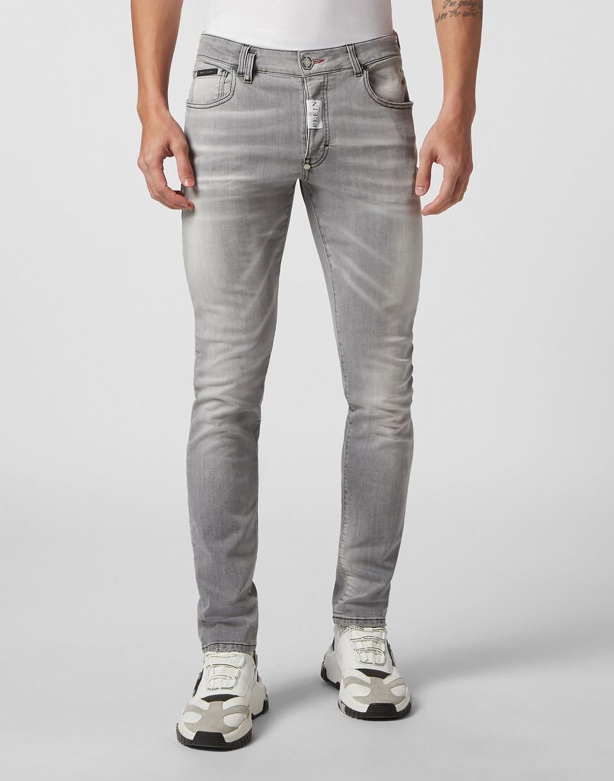 

Джинсы Прямые Philipp Plein, Серый