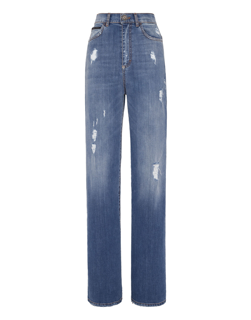 широкие джинсы  FACC-WDT2395-PDE004N_07BS по акции