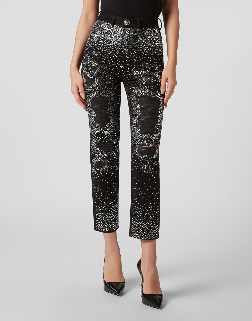 джинсы бойфренды  FACC-WDT2262-PDE004N_02NH фотография