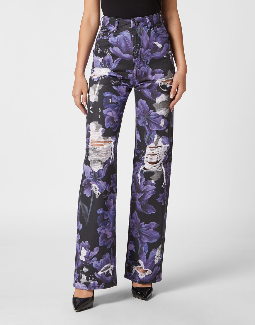 

Широкие Джинсы Philipp Plein, Черный