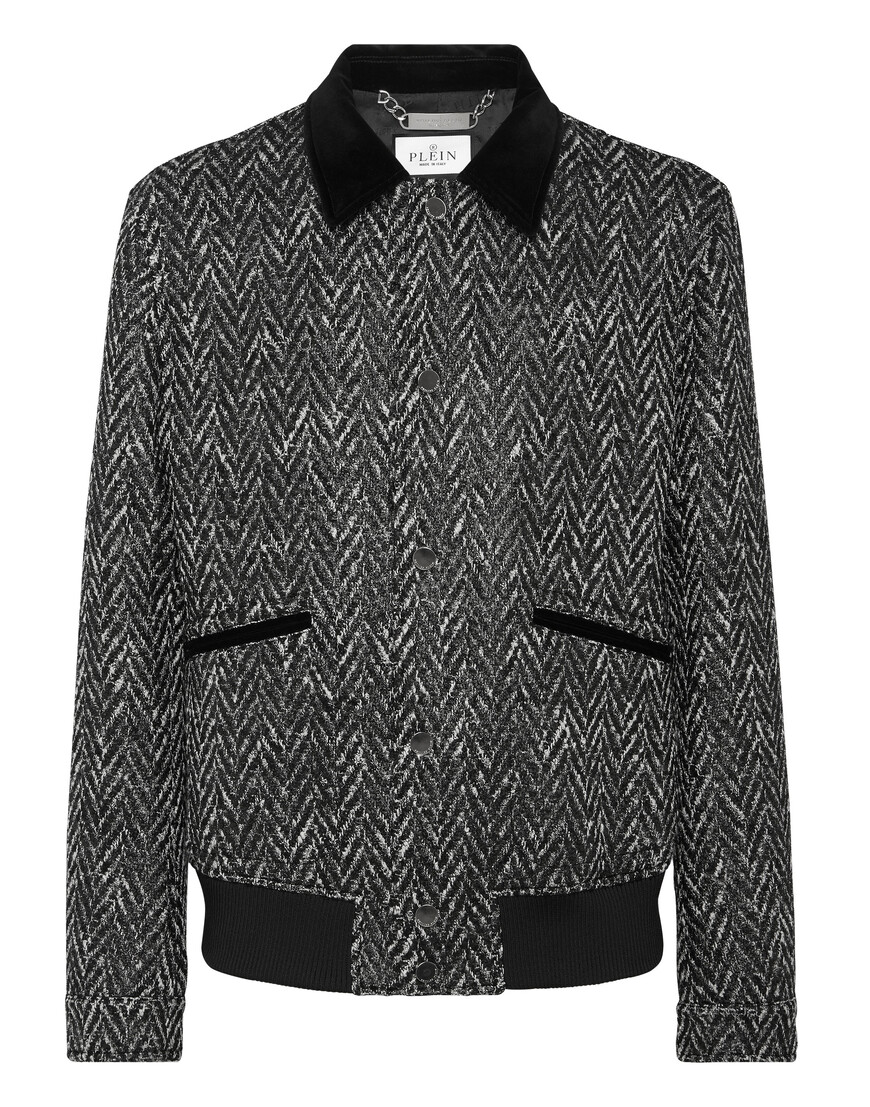 бомбер  от бренда philipp plein вид слева