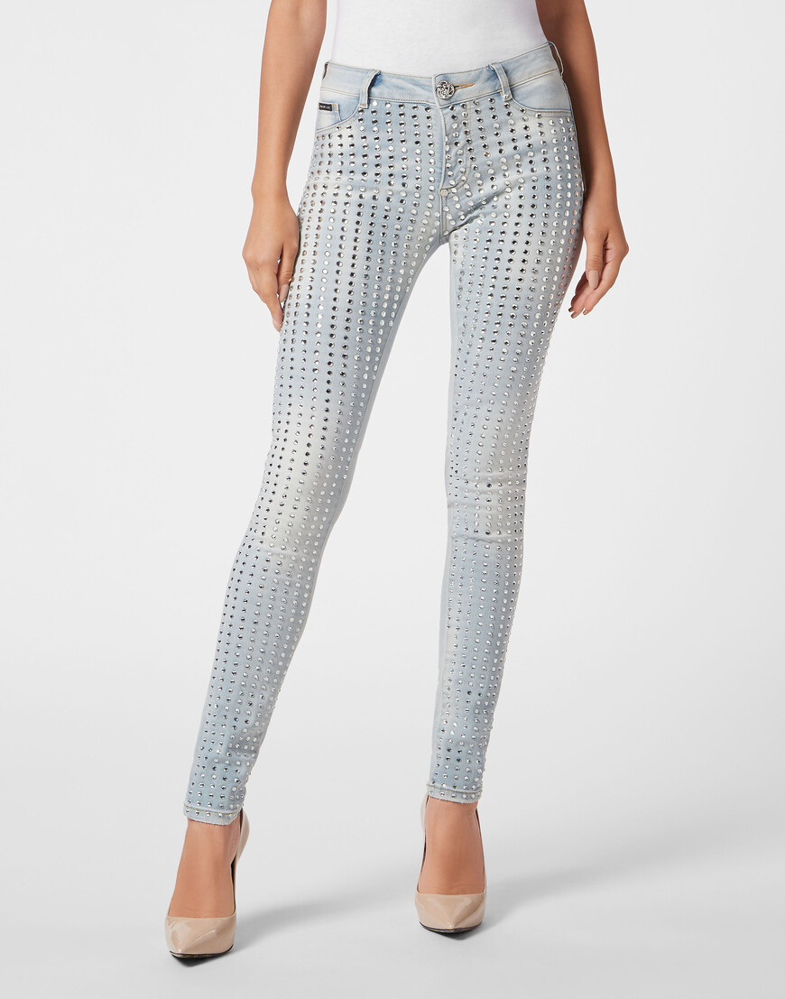 

Скинни Philipp Plein, Голубой