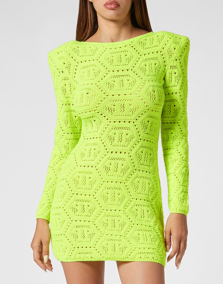 трикотажное платье  SADC-WKG0387-PKN002N_29 фотография