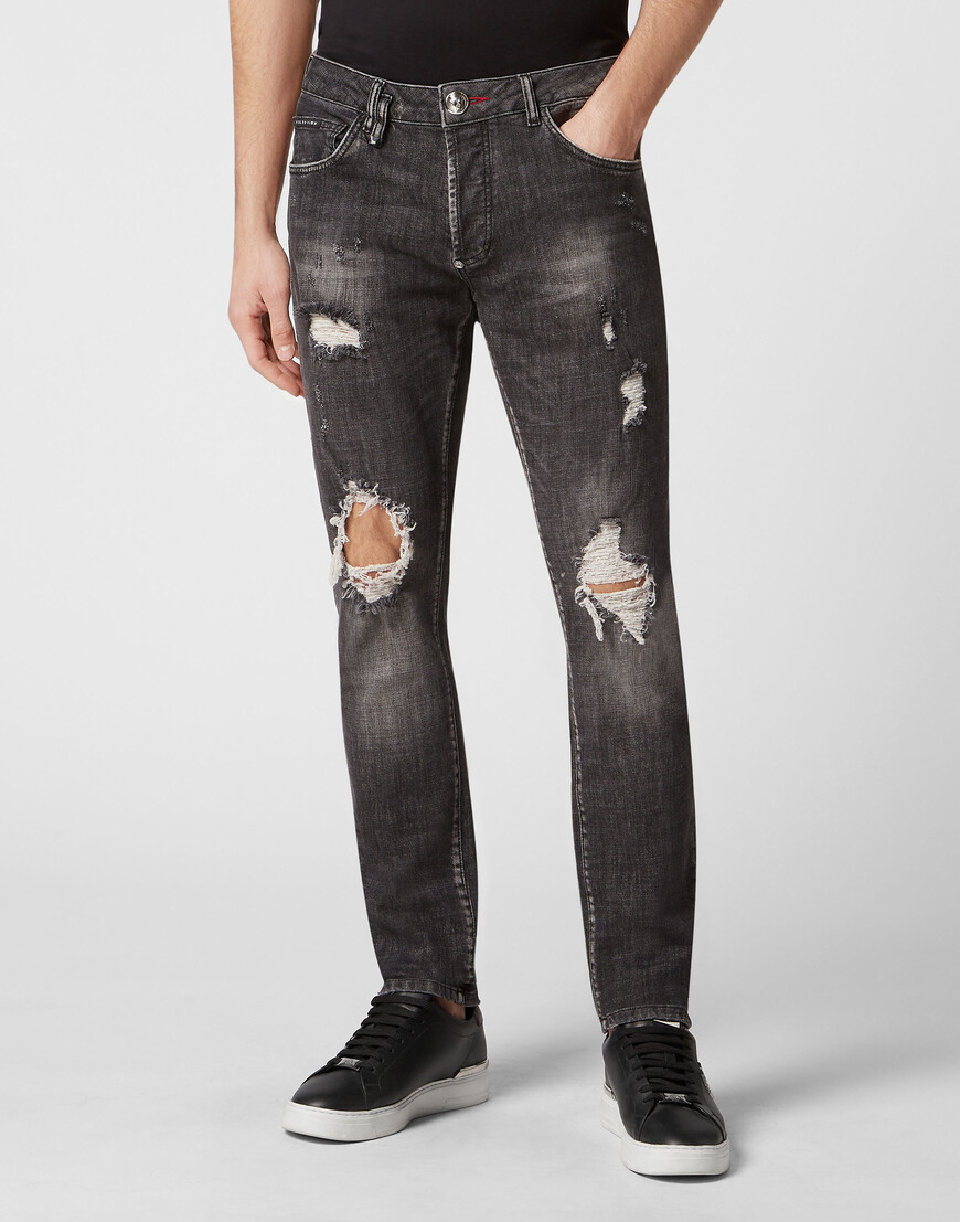 

Джинсы Прямые Philipp Plein, Серый