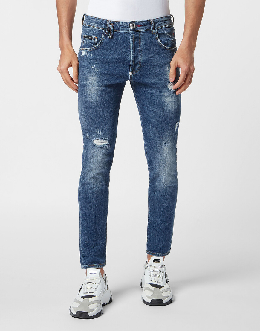 

Скинни Philipp Plein, Голубой