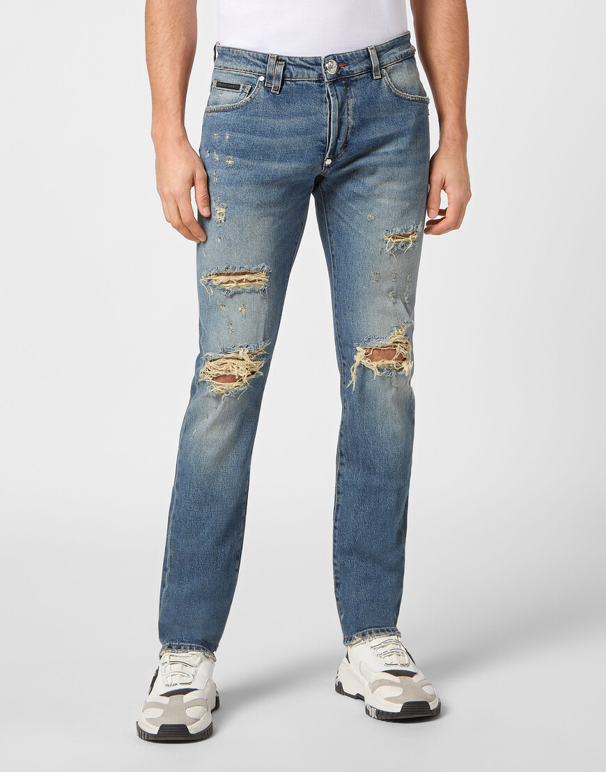 

Скинни Philipp Plein, Голубой