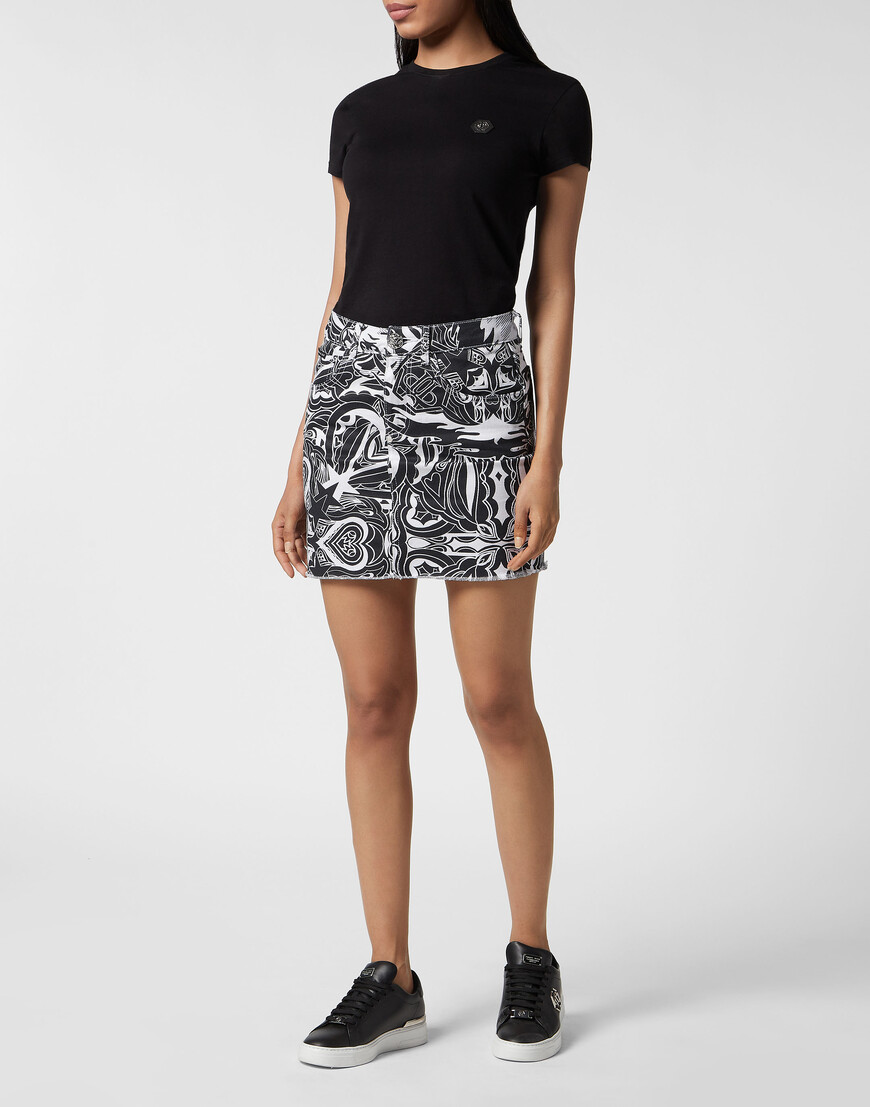 юбка мини  PADC-WDV0170-PDE004N_0102 по низкой цене