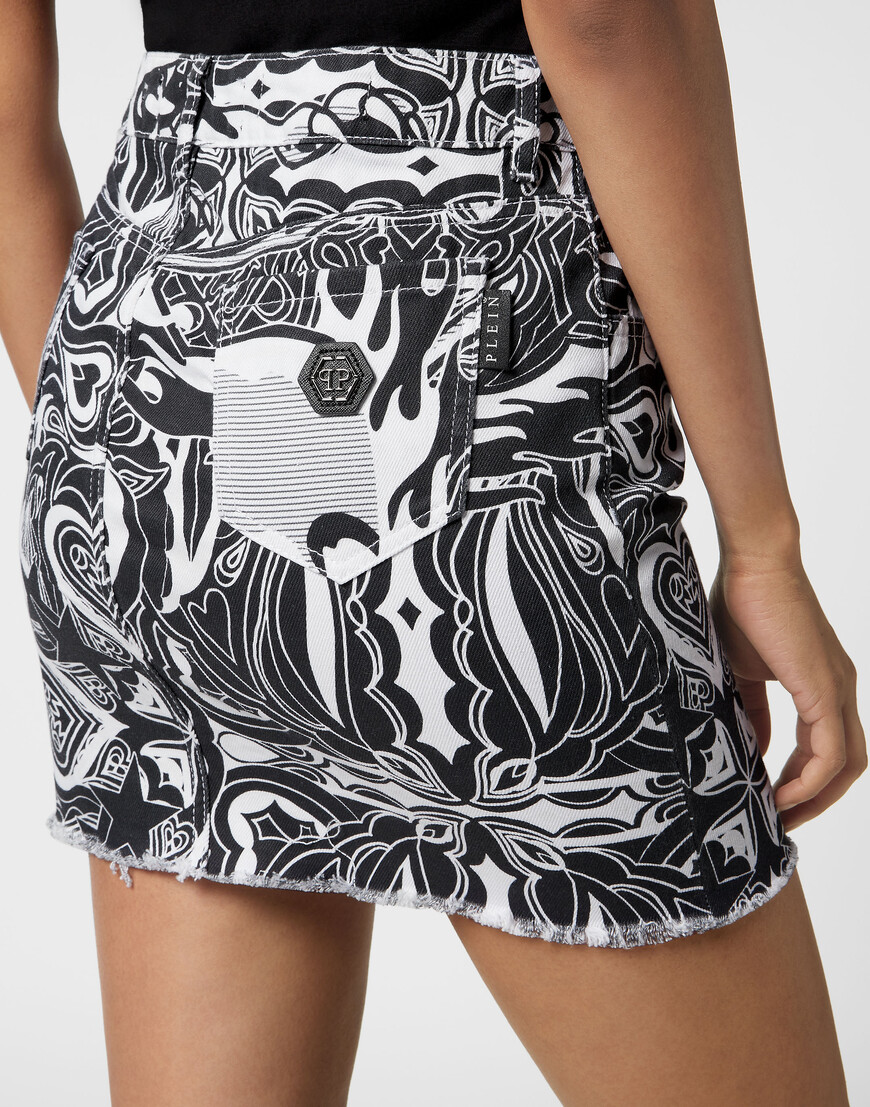 юбка мини  PADC-WDV0170-PDE004N_0102 со скидкой