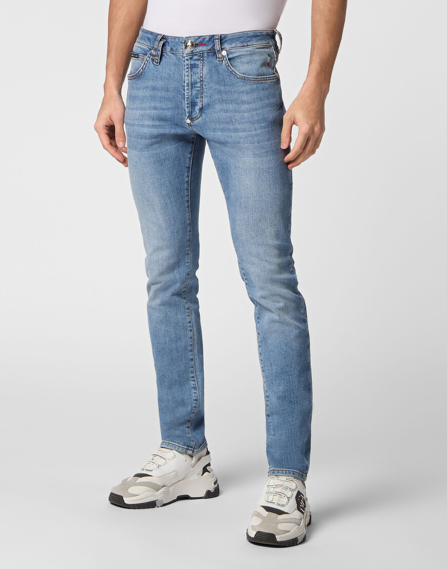 

Джинсы Прямые Philipp Plein, Серый