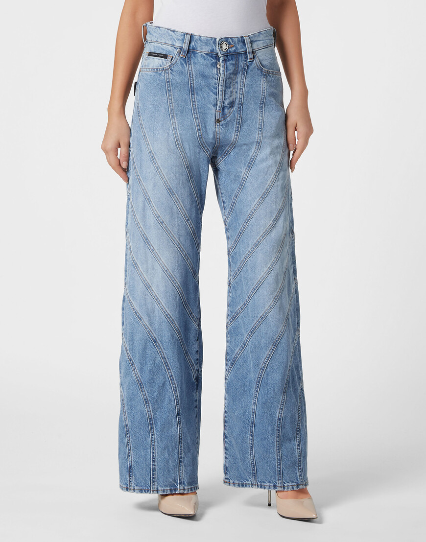 

Широкие Джинсы Philipp Plein, Синий