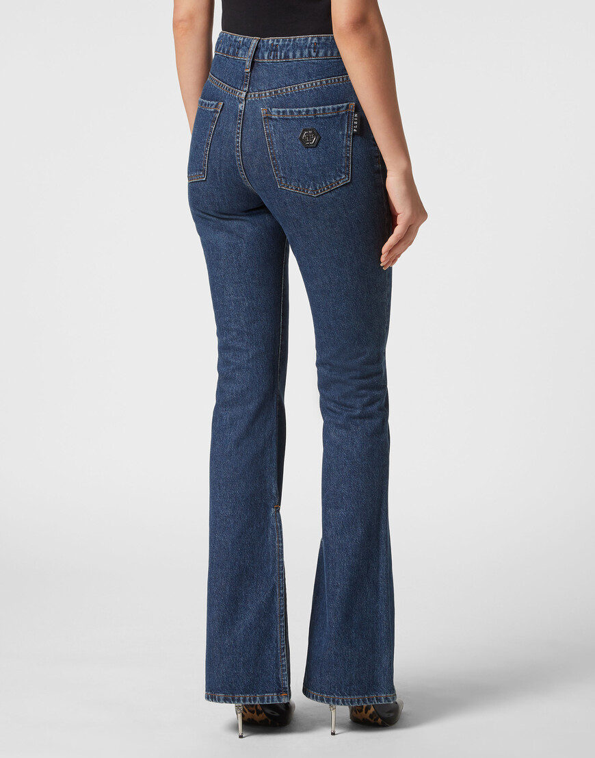 джинсы клеш  FADC-WDT2590-PDE004N_07DP купить с доставкой