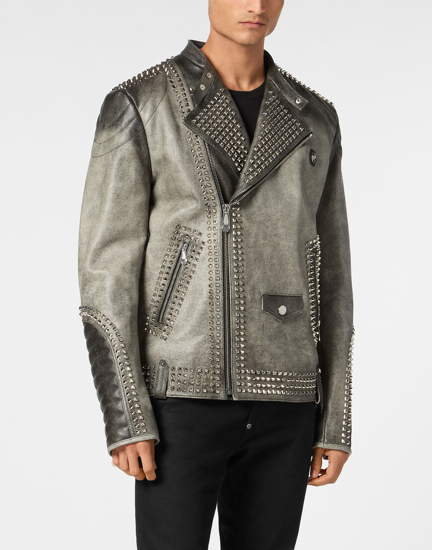 

Кожаная Куртка Philipp Plein, Черный