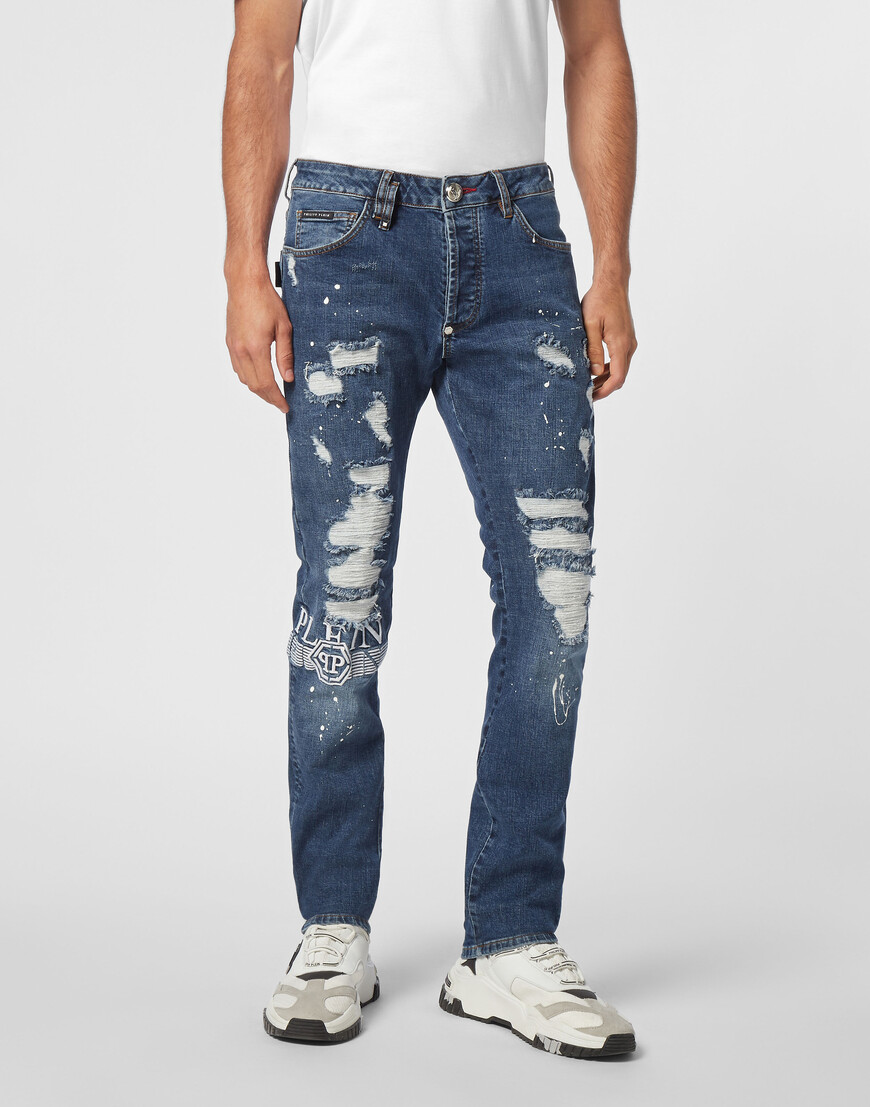 

Джинсы Прямые Philipp Plein, Синий