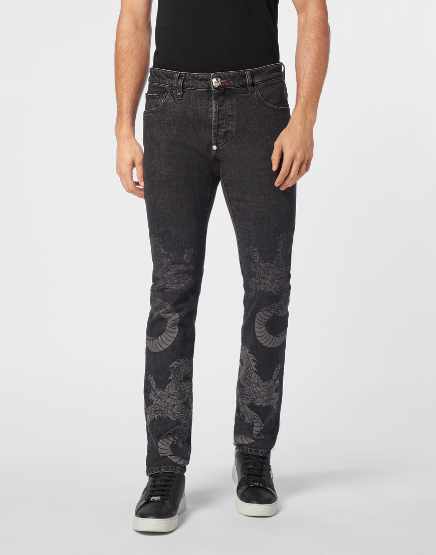 

Джинсы Прямые Philipp Plein, Серый