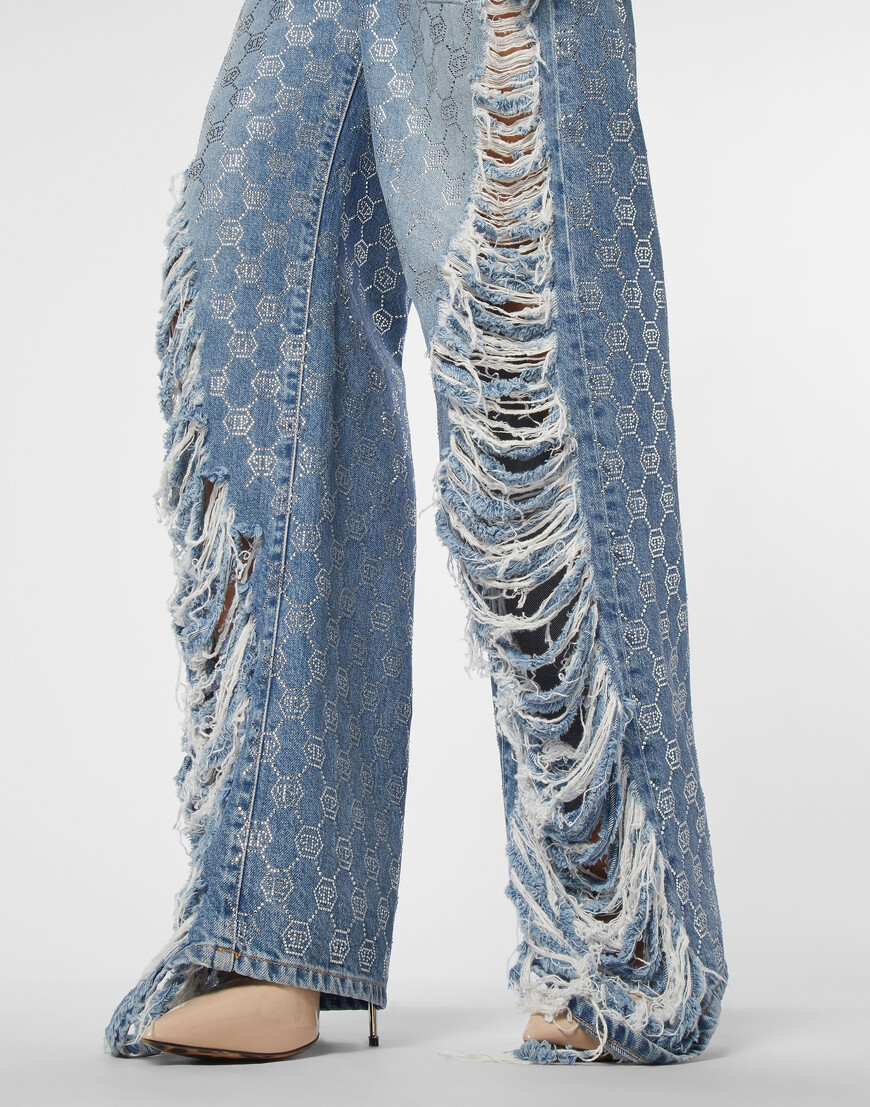 широкие джинсы  AADC-WDT2710-PDE004N_07CD со скидкой