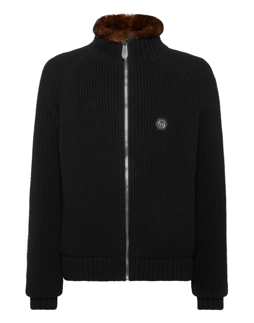 куртка  от бренда philipp plein вид слева