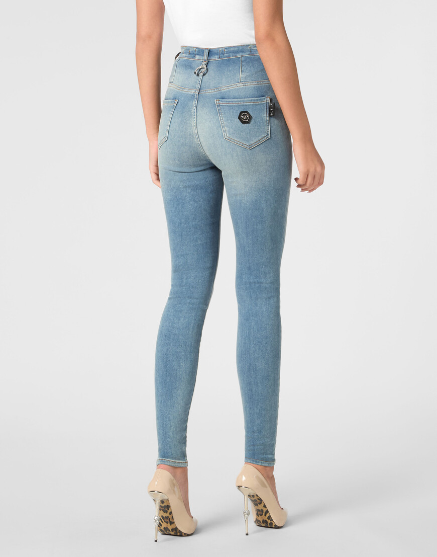 джинсы с высокой посадкой  SAEC-WDT2745-PDE004N_13MI купить с доставкой