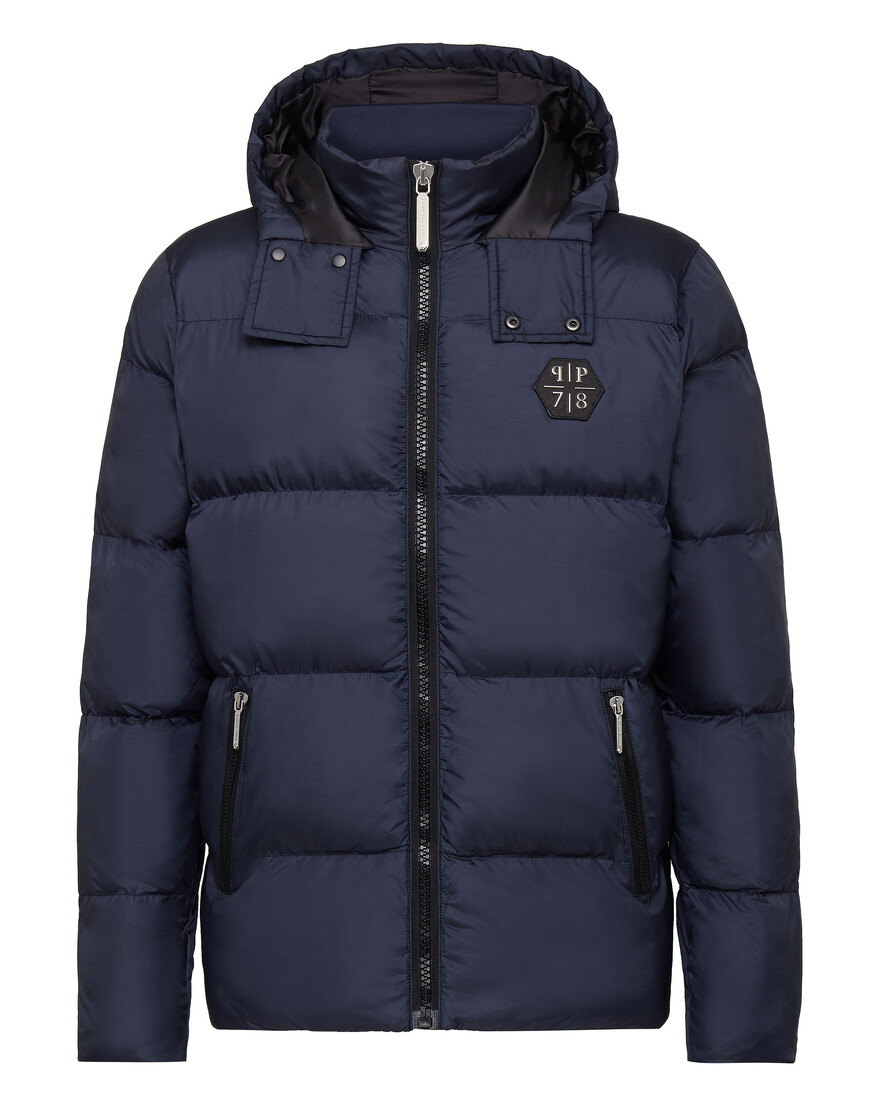 пуховик  от бренда philipp plein вид слева