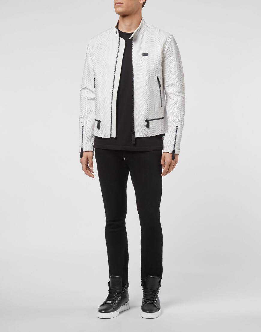 

Кожаная Куртка Philipp Plein, Белый