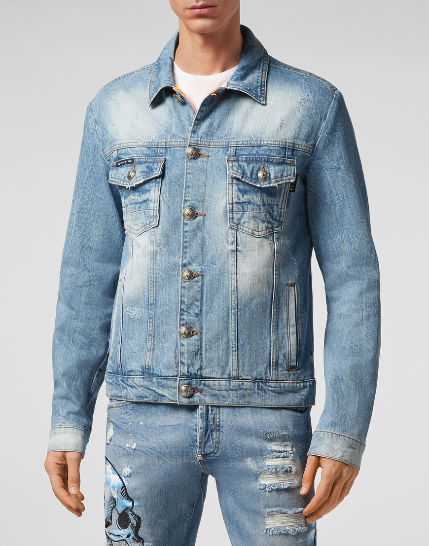 

Джинсовая Куртка Philipp Plein, Голубой