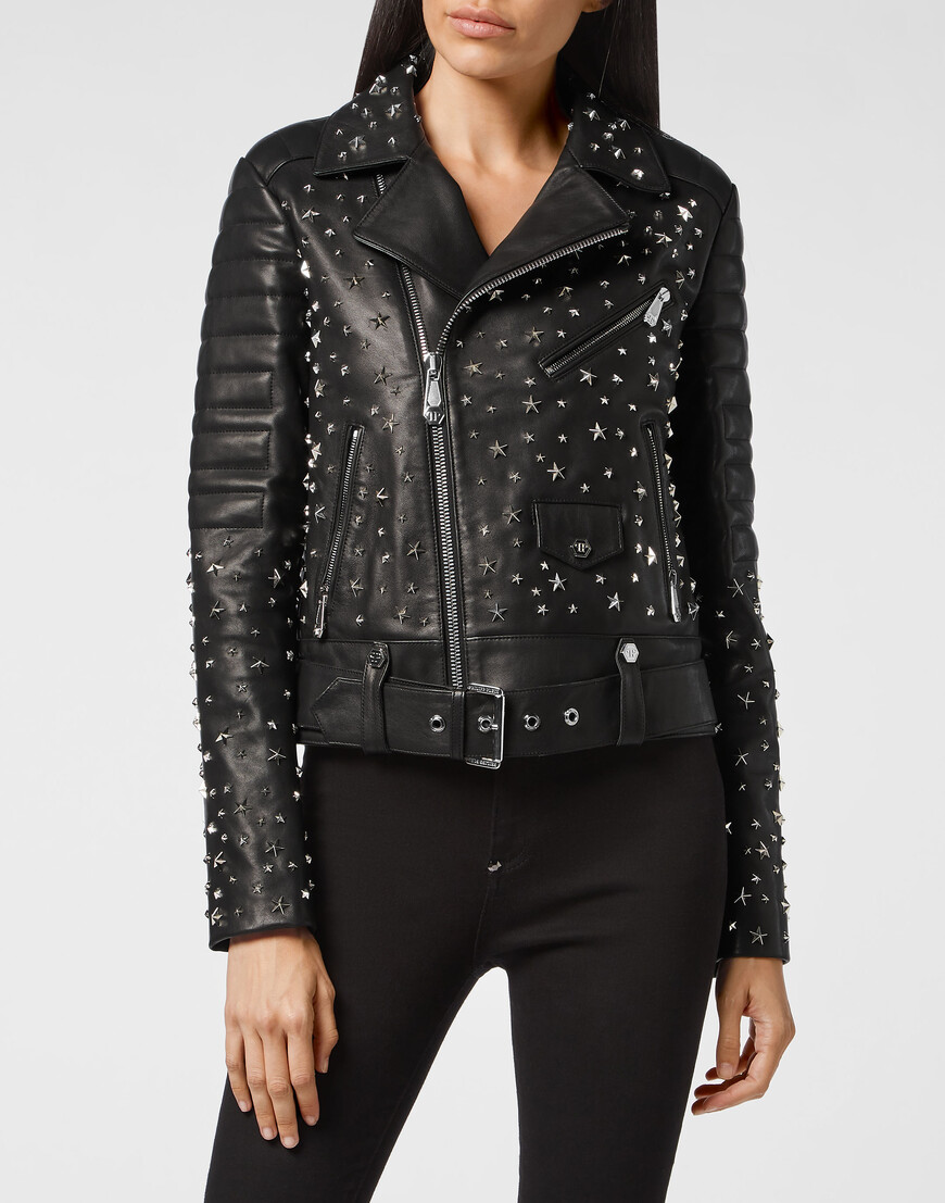 

Кожаная Куртка Philipp Plein, Черный