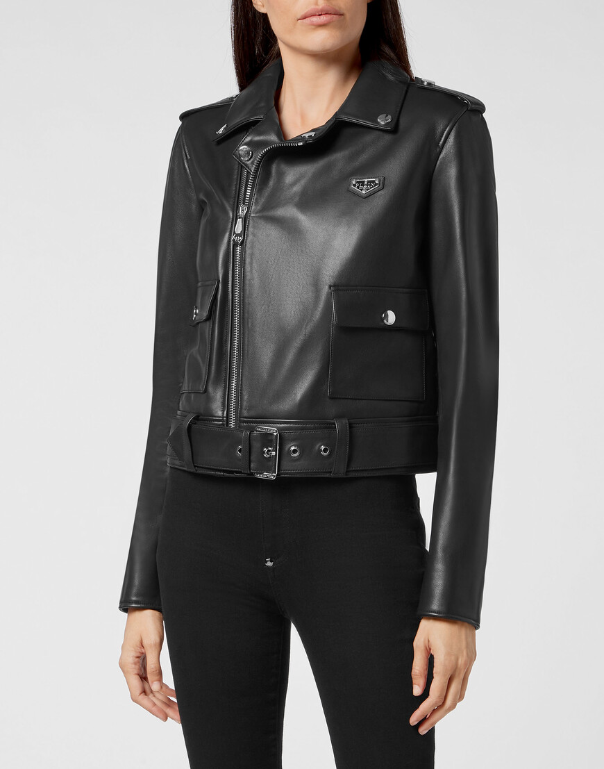 

Кожаная Куртка Philipp Plein, Черный