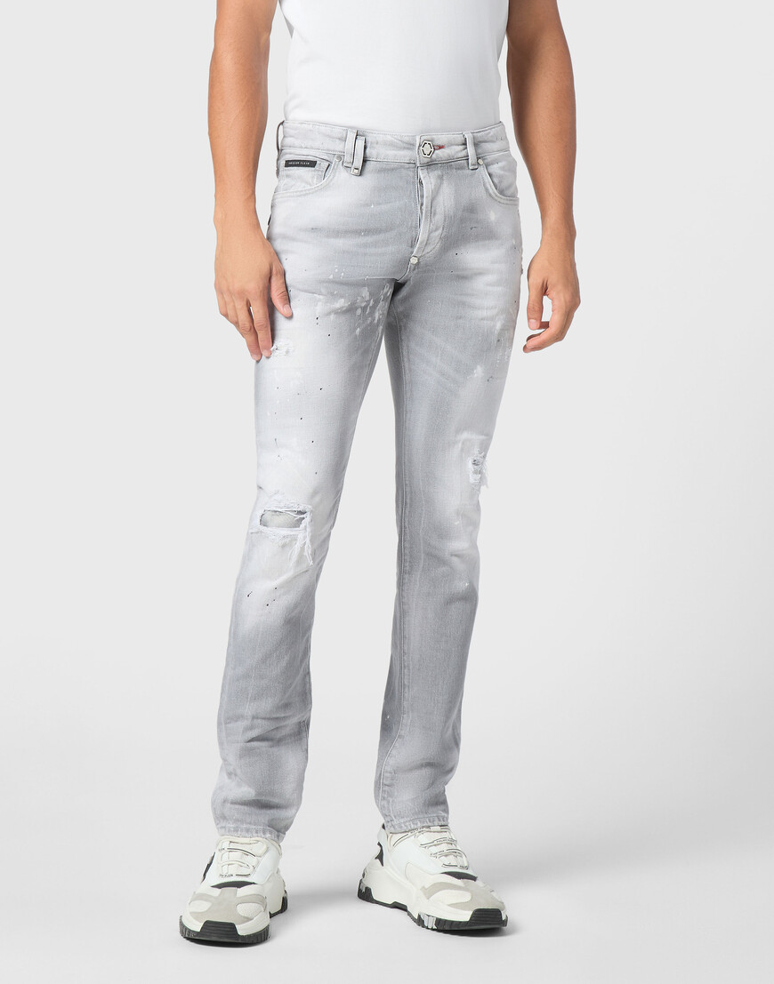 

Джинсы Прямые Philipp Plein, Серый