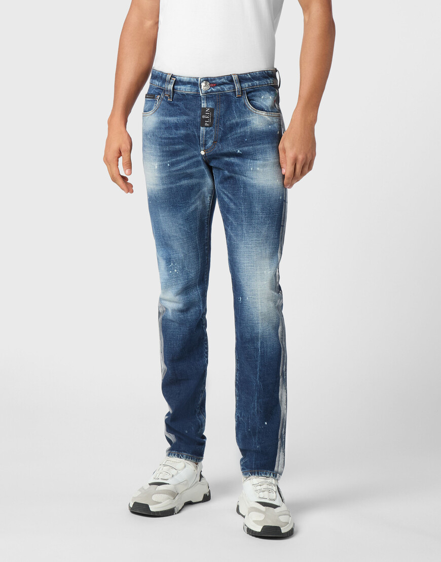 

Джинсы Прямые Philipp Plein, Синий