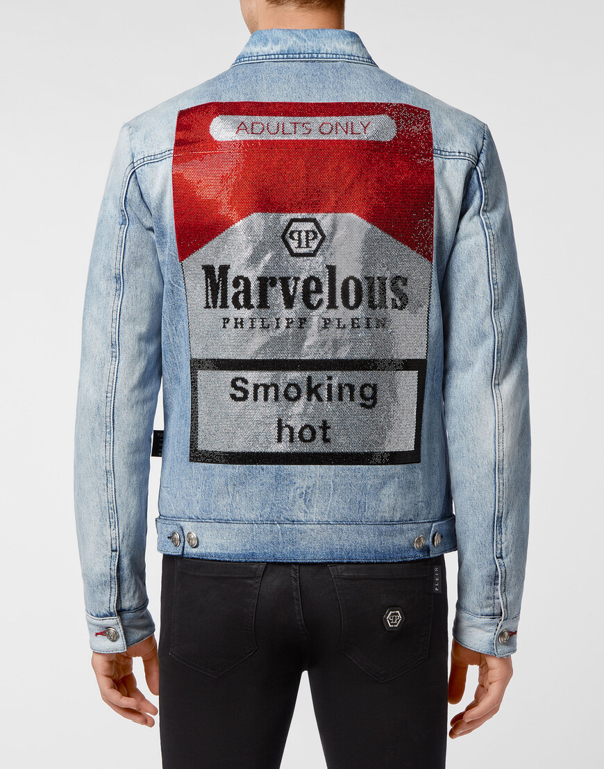 джинсовая куртка  из америки вид сбоку