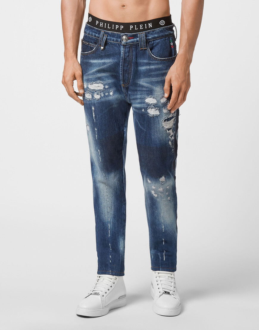 

Джинсы Прямые И Зауженные Philipp Plein, Синий