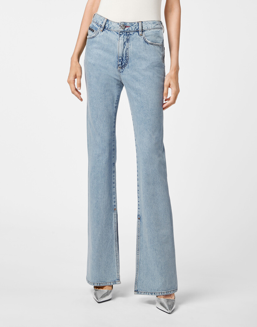 

Джинсы Клеш Philipp Plein, Голубой