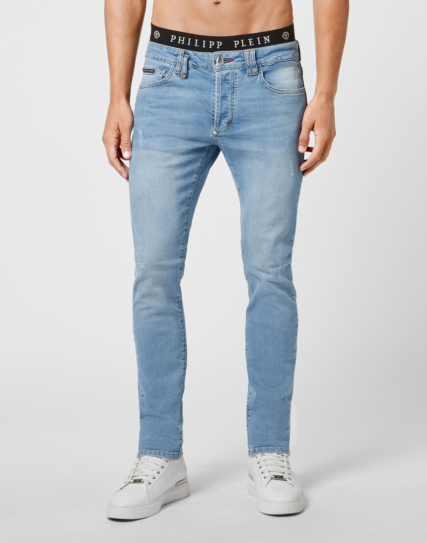

Джинсы Прямые Philipp Plein, Голубой