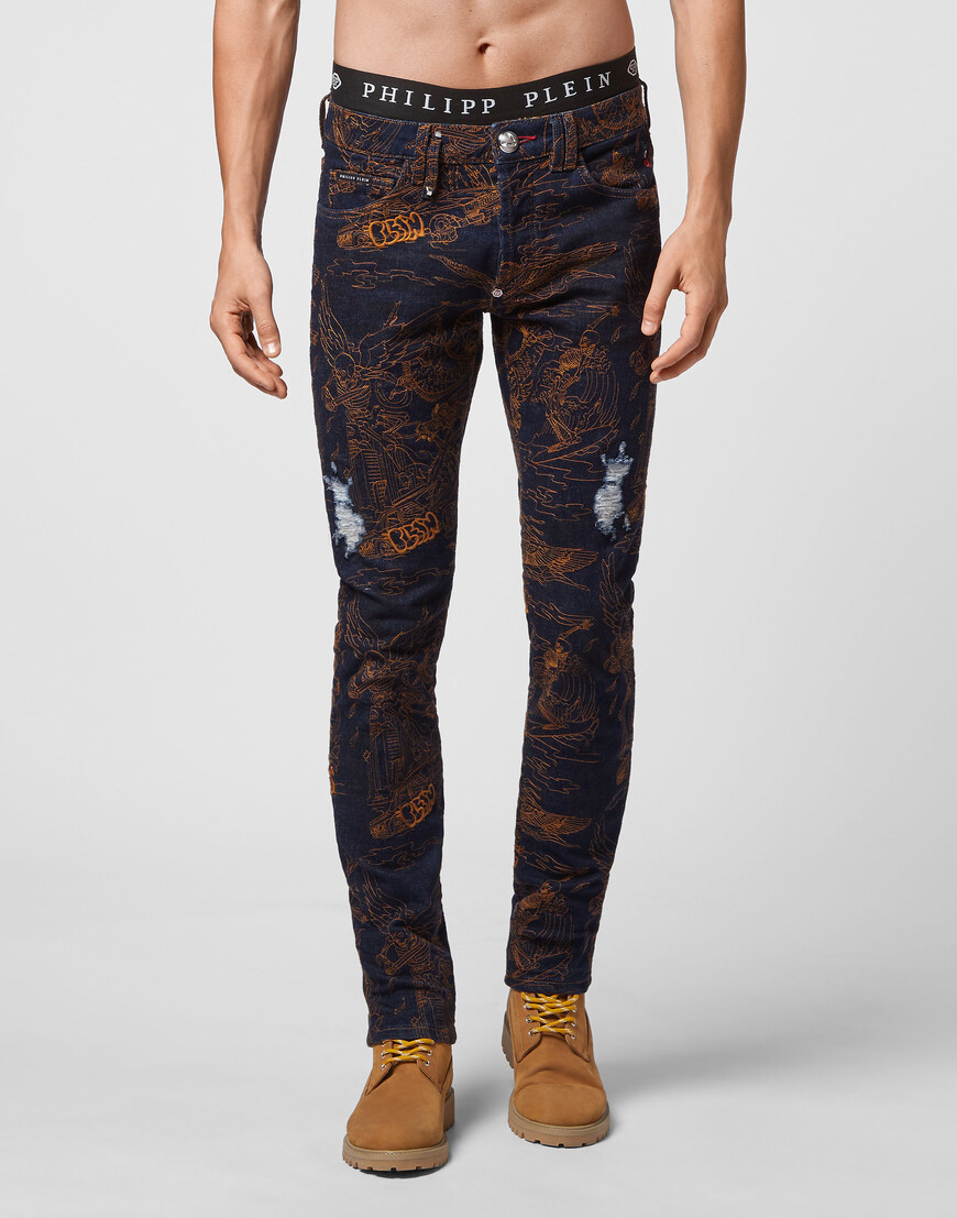 

Джинсы Прямые Philipp Plein, Синий
