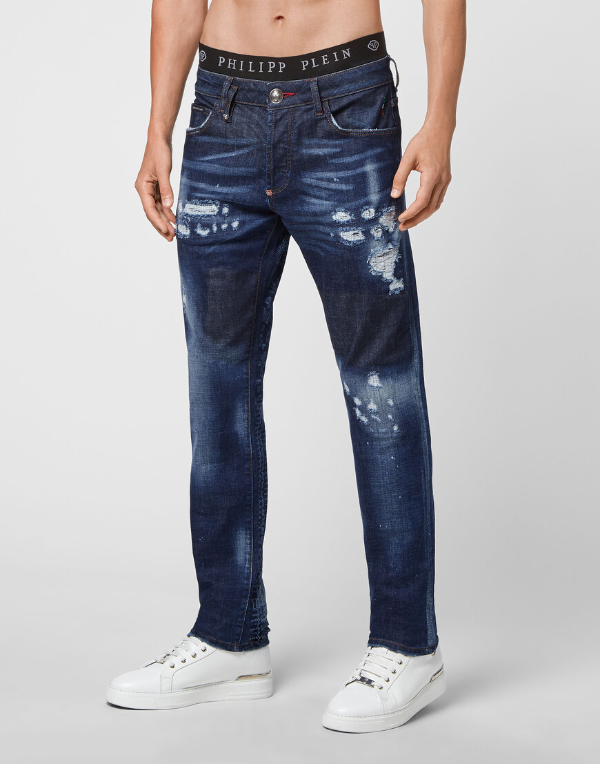 

Джинсы Прямые Philipp Plein, Синий