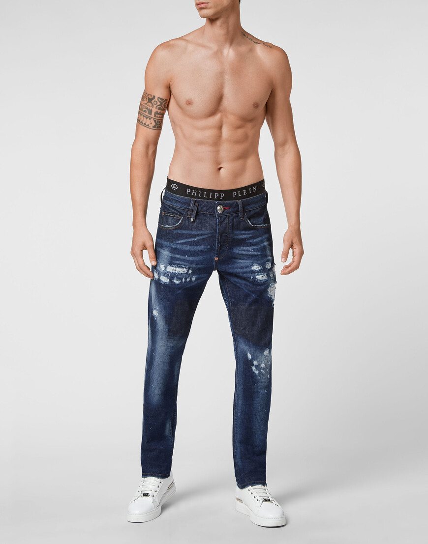 

Джинсы Прямые Philipp Plein, Синий