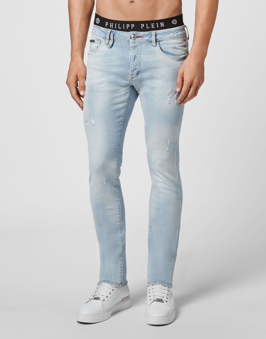 

Джинсы Прямые Philipp Plein, Голубой