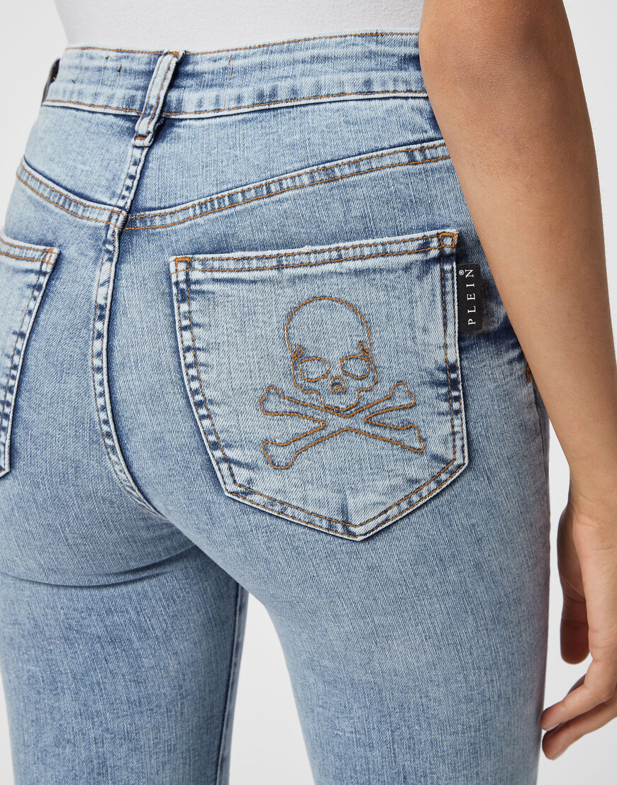 

Скинни Philipp Plein, Голубой