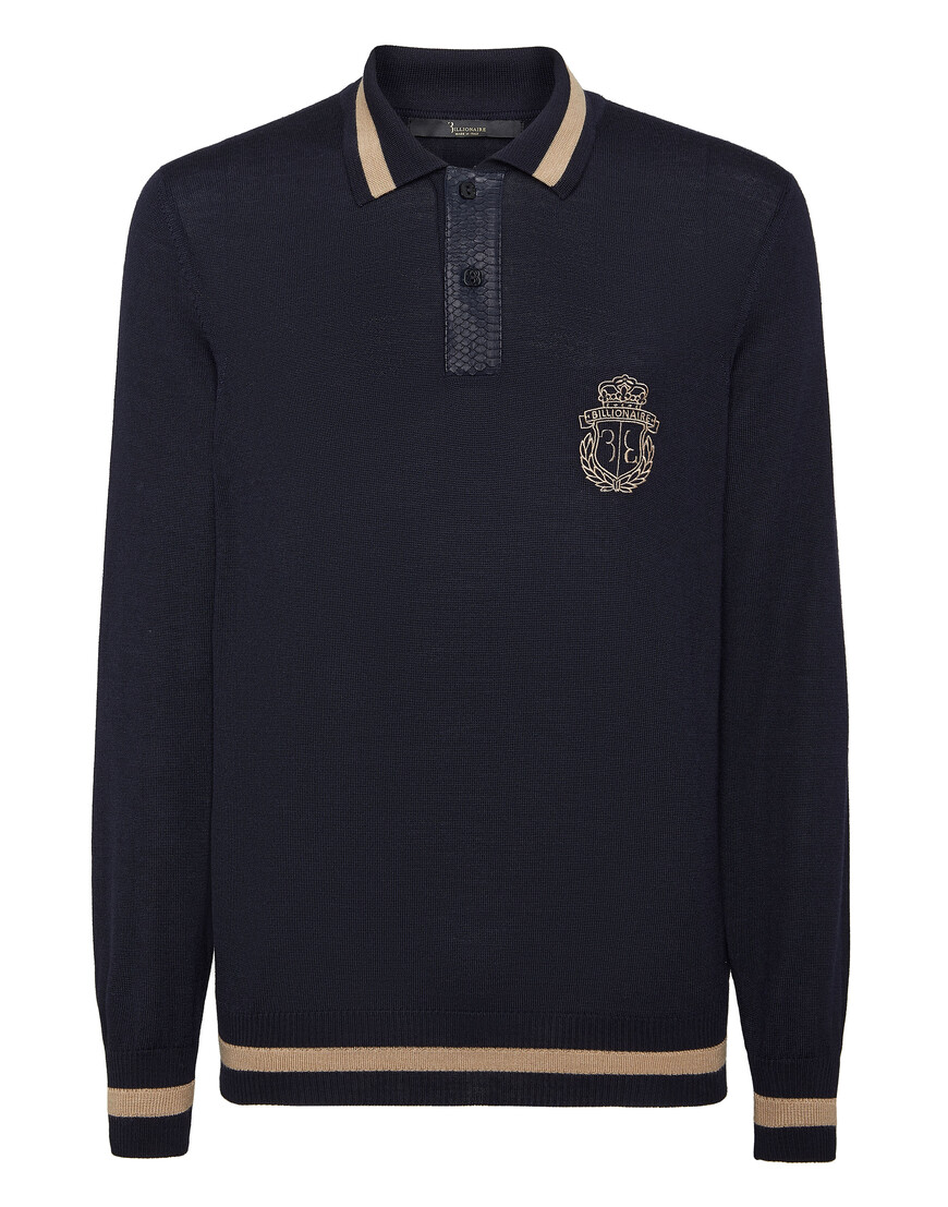 поло с длинным рукавом  OADC-MKK0247-BTE004N_14 по акции